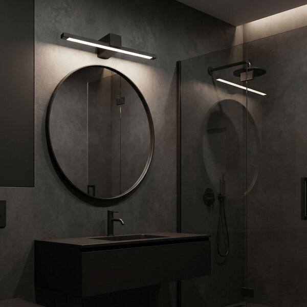 Bathroom LED wall sconce SWE050-1W 60 cm Black