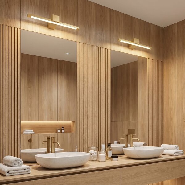 Bathroom LED wall sconce SWE046-1W 40cm GOLD BRUSH