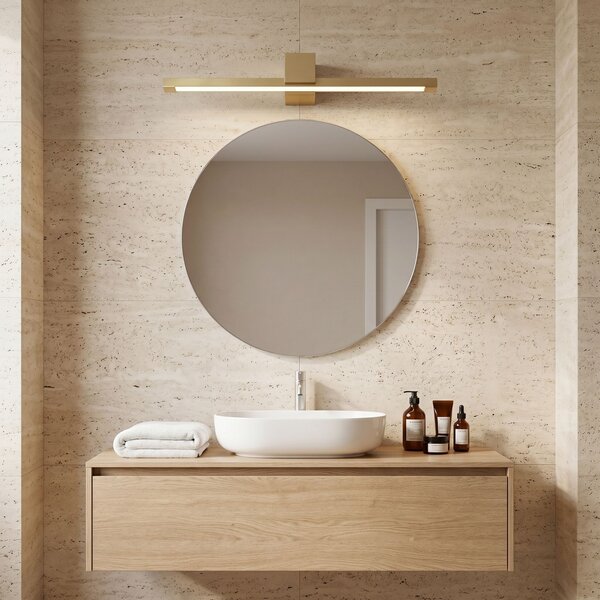 Bathroom LED wall sconce SWE047-1W 60cm GOLD BRUSH