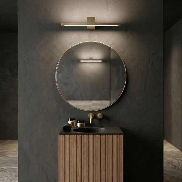 Bathroom LED wall sconce SWE047-1W 60cm GOLD BRUSH