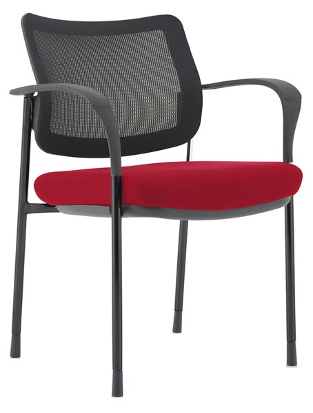 Arda Mesh Back Conference Chair (Black Frame), Bergamot Cherry