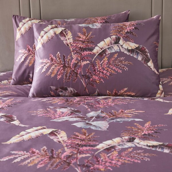 Soiree Josette Mauve Duvet Cover and Pillowcase Set