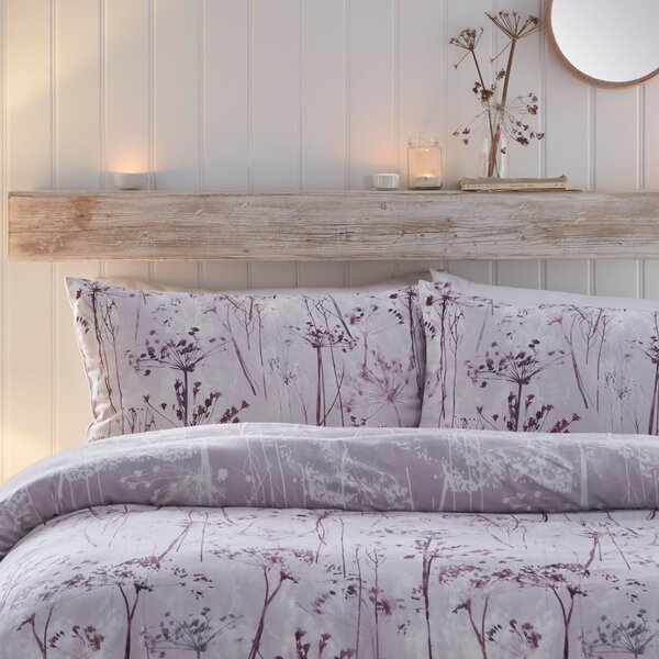 Drift Home Azalea Damson Duvet Cover and Pillowcase Set