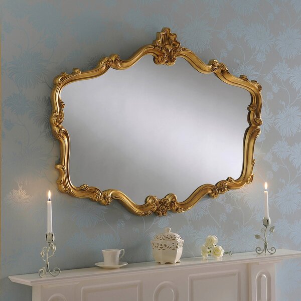 Yearn Decorative Mirror, Gold Effect Effect 107x81cm Gold Effect