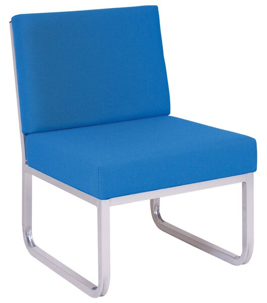 Segura Reception Skid Base Chair, Black/Adriatic