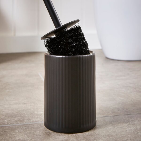 Ceramic Ribbed Toilet Brush