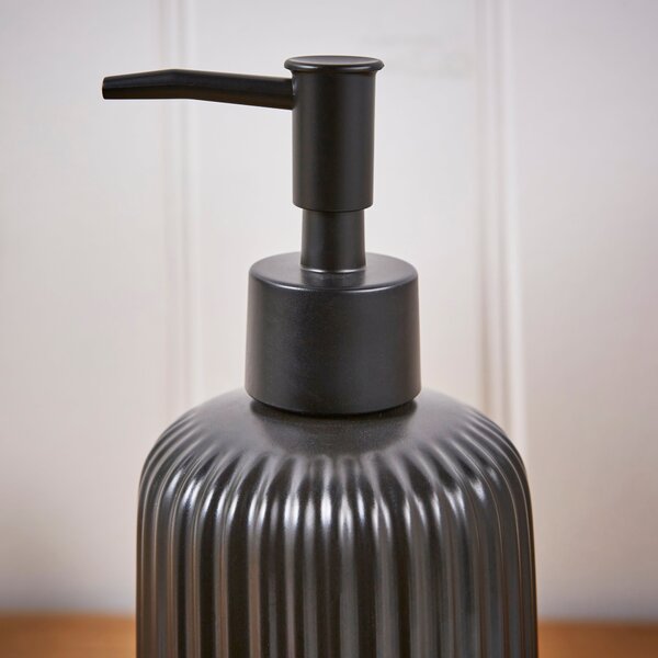 Ceramic Ribbed Soap Dispenser