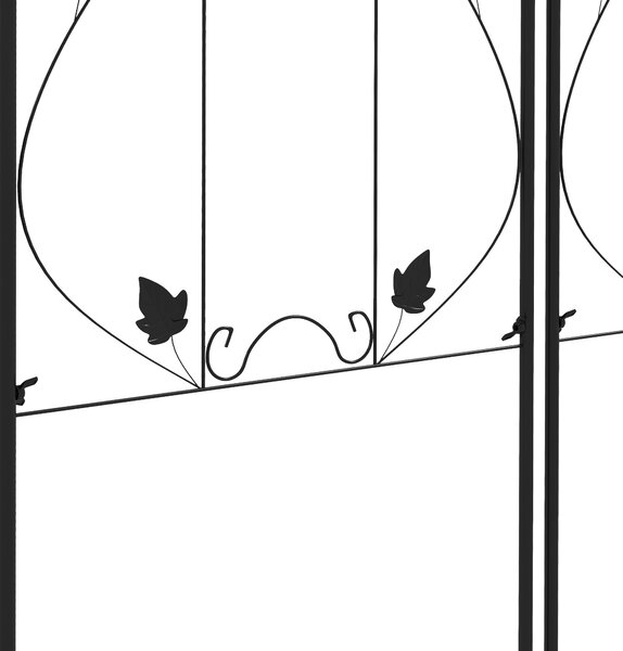 Outsunny Metal Trellis Set: Leaf Design Plant Support Frames, Outdoor Use Aosom UK