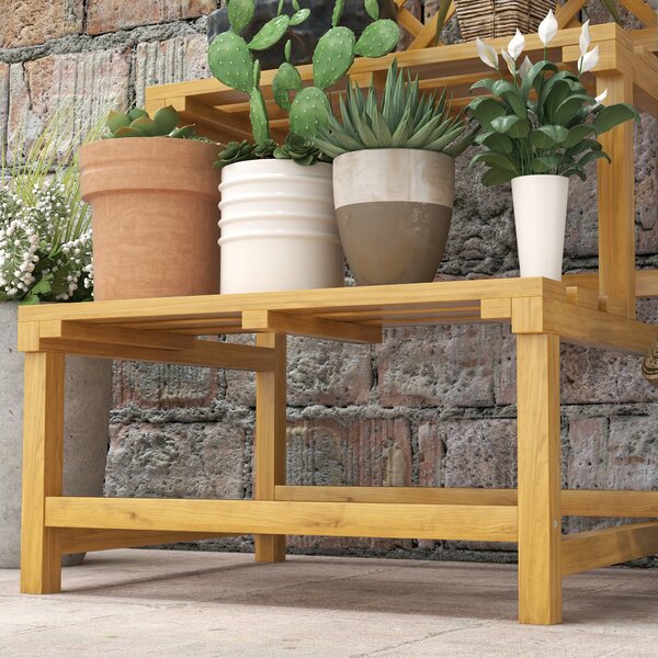 Outsunny Wooden Plant Stand with Trellis, Freestanding Raised Garden Bed for Climbing Plants, Vegetables and Flowers for Garden, Yellow
