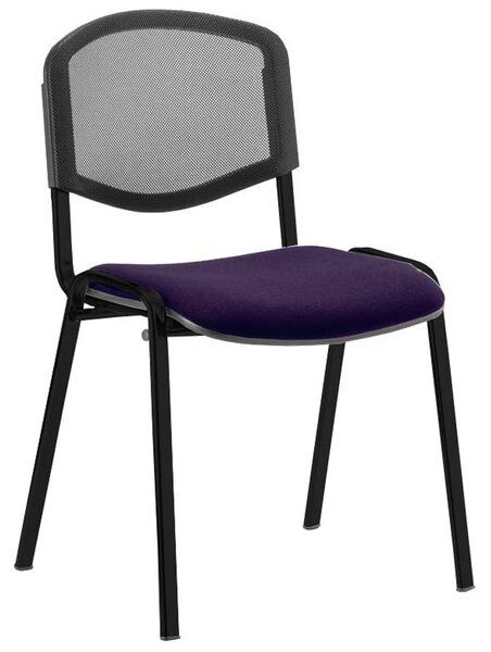 ISO Black Frame Mesh Back Conference Chair (Tansy Purple), Tansy Purple