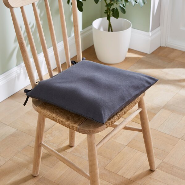 Set of 2 Plain Seat Pad Covers