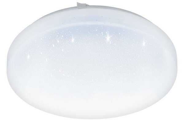 EGLO Frania-S 28cm Rounded Crystal Effect Flush Wall and Ceiling Light