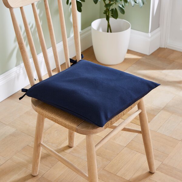 Set of 2 Plain Seat Pad Covers