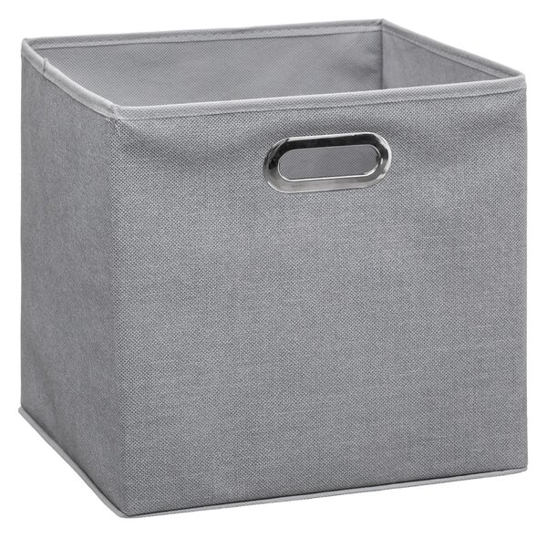 Mix and Modul Set of 2 Linen Effect Cube Storage Boxes