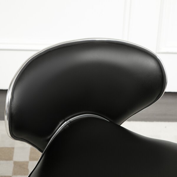 HOMCOM Adjustable Rolling Swivel Beauty Salon Chair, Stool for Spa, Black Aosom UK