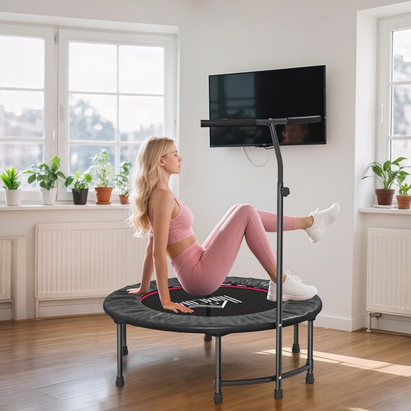HOMCOM Trampoline Rebounder Adjustable Jumper, 40"-Black Aosom UK