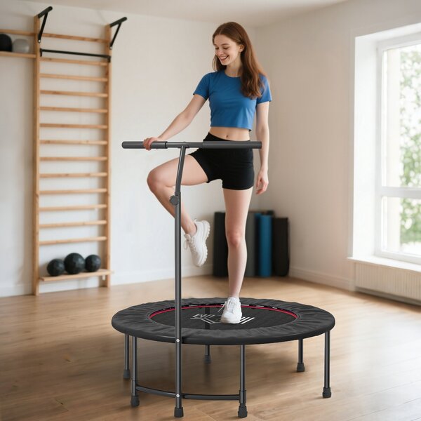HOMCOM Trampoline Rebounder Adjustable Jumper, 40"-Black Aosom UK