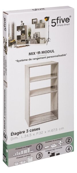 Mix and Modul Cube Organiser 2 And 1 Shelf Unit