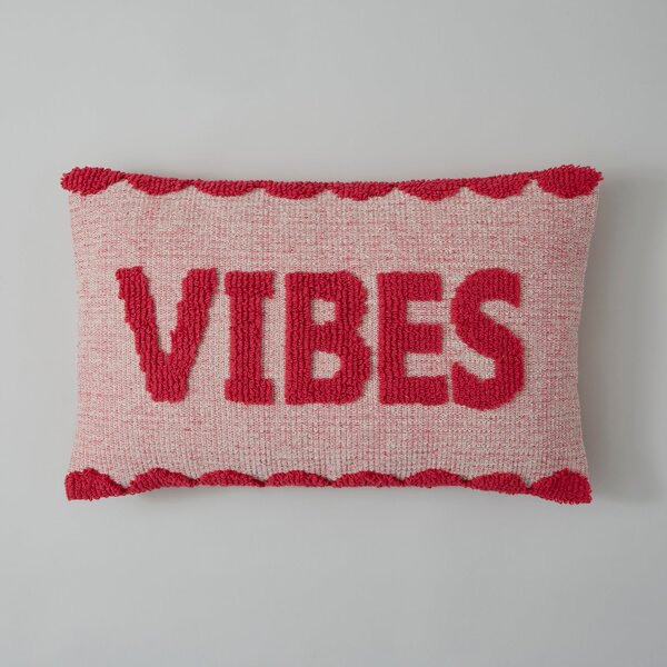 Vibes Bright Slogan Cushion