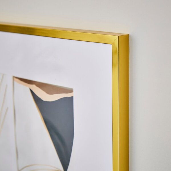 Skinny Gold Metal Panel Multi Photo Frame