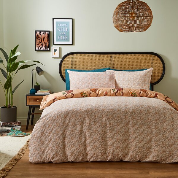 Tiger Foliage Duvet Cover Set