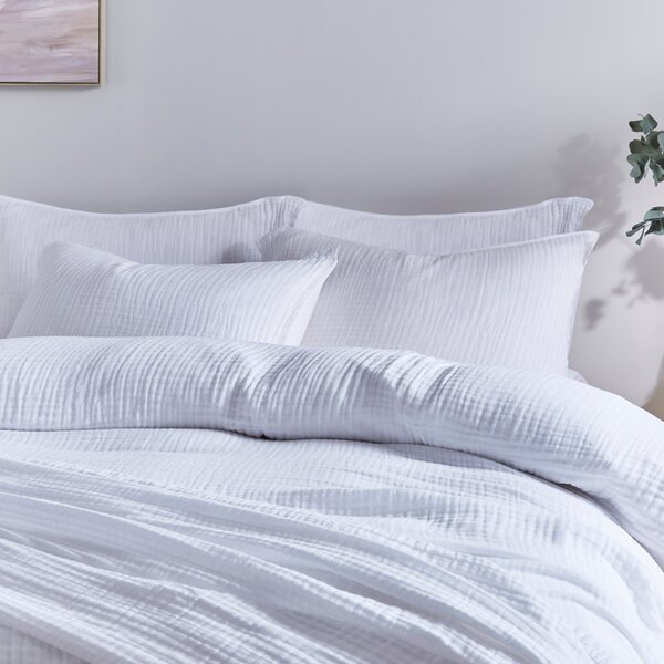 Cotton Muslin Duvet Cover and Pillowcase Set