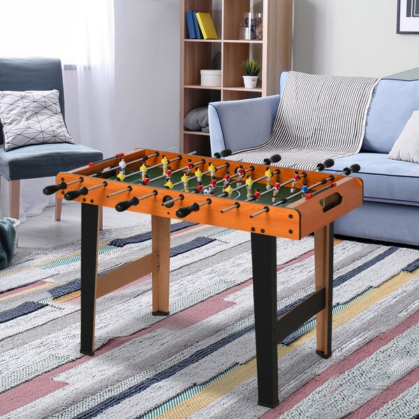 HOMCOM Soozier Foosball Table Heavy Duty 84.5cm for Arcades, Pub, Game Room, 8 Rods, 2 Balls