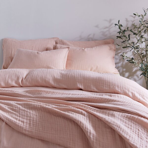 Cotton Muslin Duvet Cover and Pillowcase Set