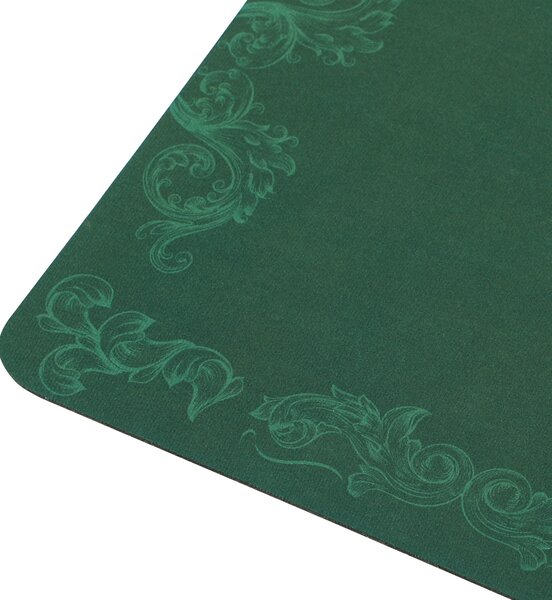 SPORTNOW 239.3 x 115.5 cm Professional Texas Hold'em Poker Mat 12 Player Water-Resistant Poker Table Mat with Felt Surface Carry Bag, Green