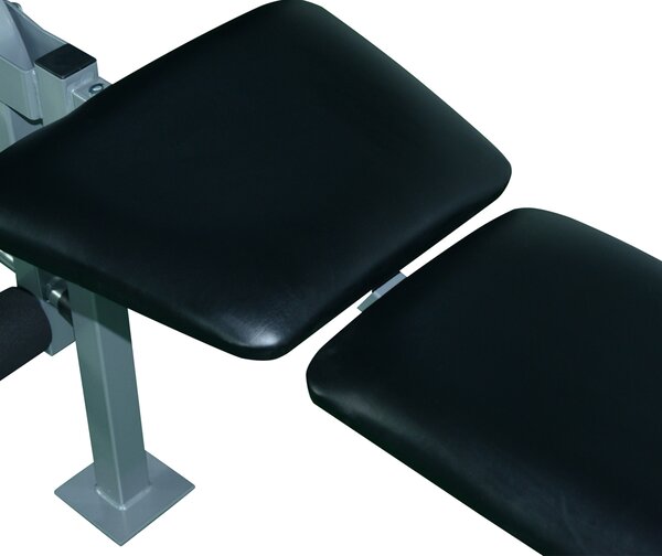 HOMCOM Heavy Duty Adjustable Multi Gym Chest Leg Arm Weight Bench w/4 Incline Postions - Black/Silver