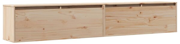 Wall Cabinets 2 pcs 100x30x35 cm Solid Wood Pine