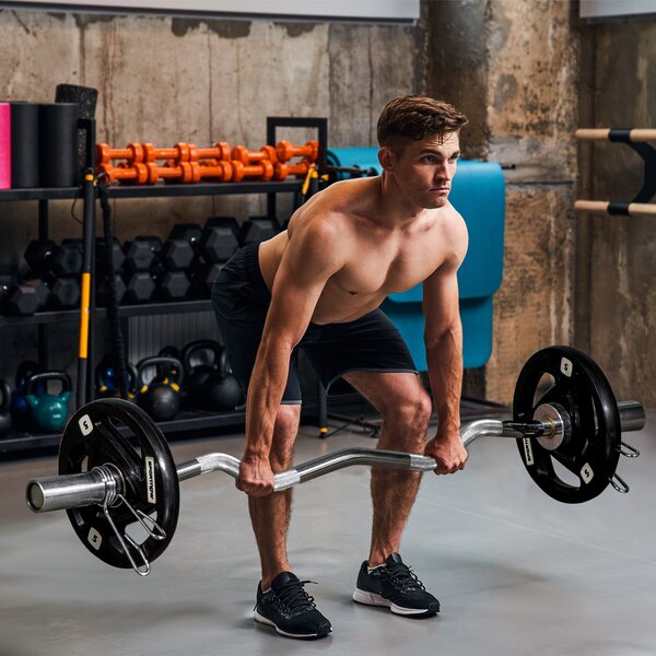 SPORTNOW Olympic Weight Plates: 2 x 5kg Tri-Grip Rubber Coated Plates with 5cm Holes, for Gym, Home & Strength Training Aosom UK