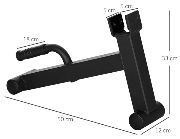 SPORTNOW 2Pcs Barbell Jack, Deadlift Jack with Non-Slip Handle and Plastic Padding, Easy Loading and Unloading 400kg Barbell Plates, for Home Gym, Deadlifting Weight Training