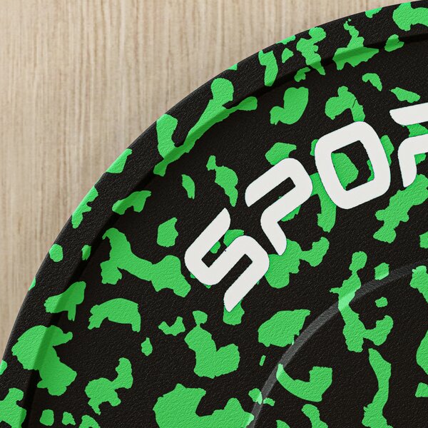 SPORTNOW Olympic Weight Plates Set, Solid Rubber Bumper Plates Weights Discs with 2"/5cm Holes, for Weight Lifting Strength Training, 2 x 10kg