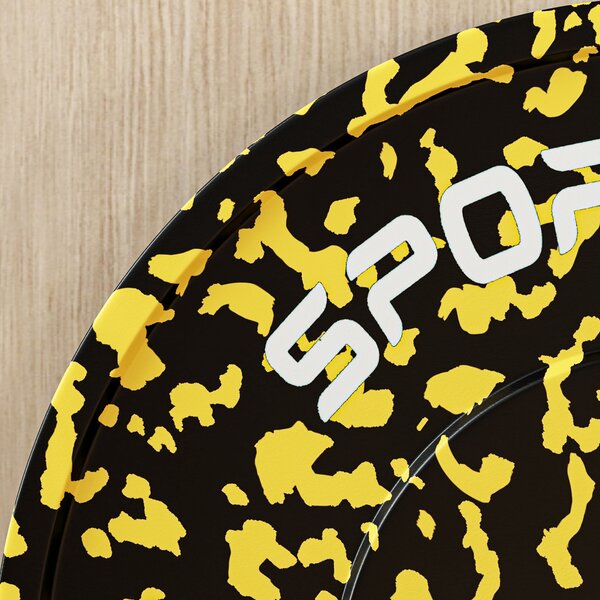 SPORTNOW Olympic Weight Plates Set, Solid Rubber Bumper Plates Weights Discs with 2"/5cm Holes, for Weight Lifting Strength Training, 2 x 15kg