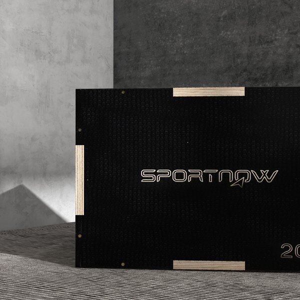 SPORTNOW 3-in-1 Wooden Plyo Box, Anti-Slip Plyometric Jump Platform, Step up Exercise Box w/ Handle Openings for Home Gym Training Aosom UK