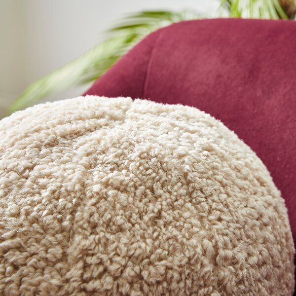 Luxe Boucle Ball Filled Cushion