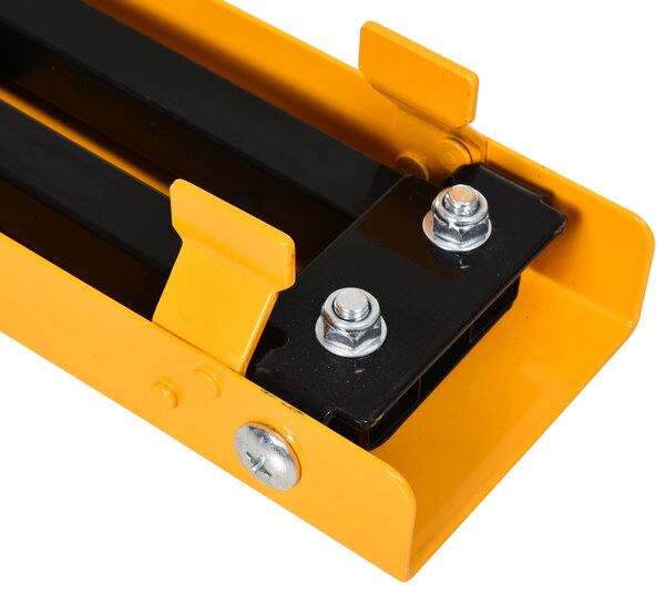 HOMCOM 2-Piece Saw Horse Material Support Steel Organizer Heavy Duty 125kg Non-Slip Cushion Side Grip Handle Foldable Design Saving Space
