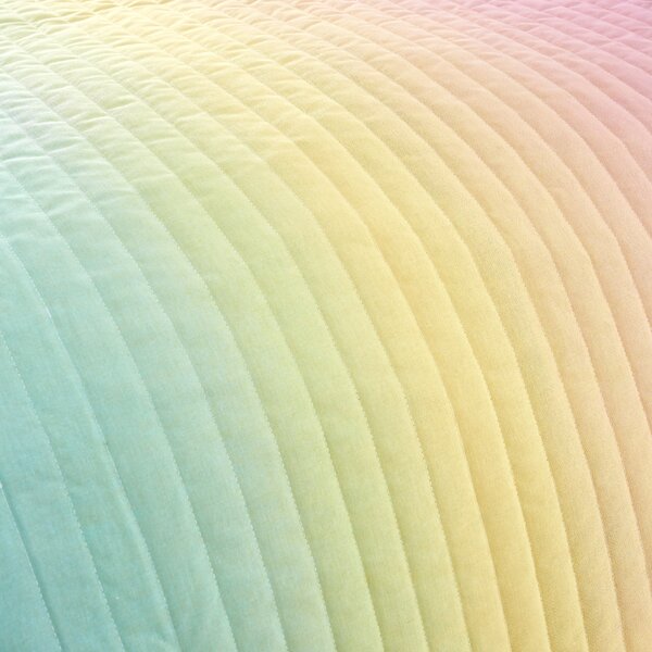 Rainbow Ombre Bedspread