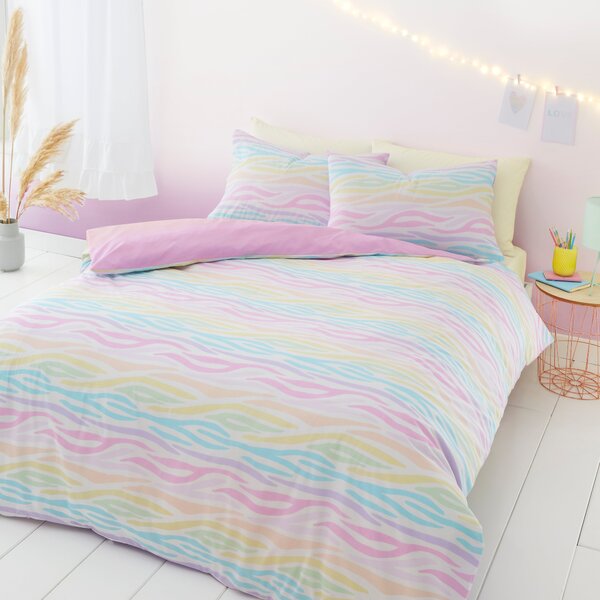 Rainbow Ombre Duvet Cover and Pillowcase Set