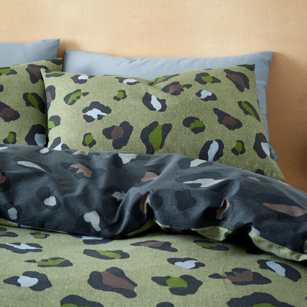 Leopard Duvet Cover and Pillowcase Set