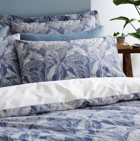 Tropical Palm Leaf Duvet Cover & Pillowcase Set