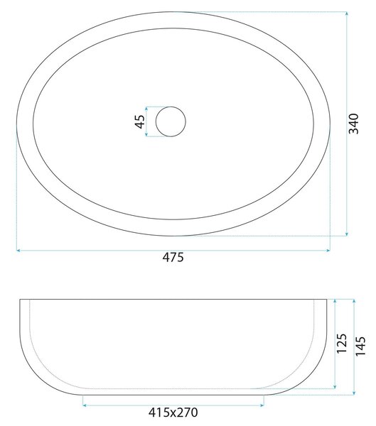 Countertop Basin Rea Shila