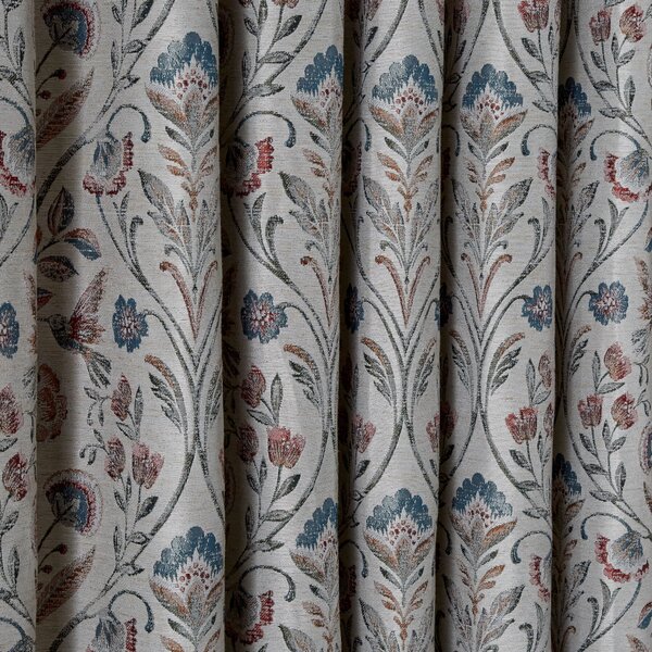 Antoinette Jacquard Pencil Pleat Curtains