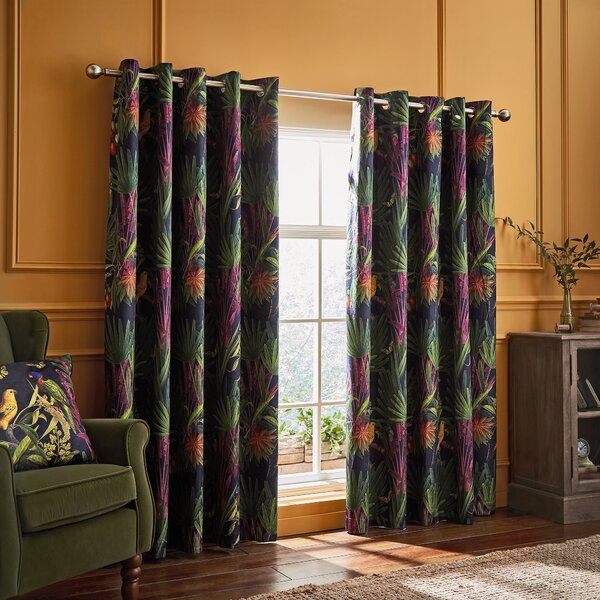 Tropical Treasures Eyelet Curtains