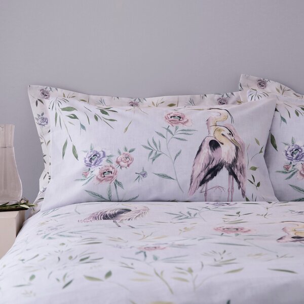 Garden Heron Oxford Pillowcase