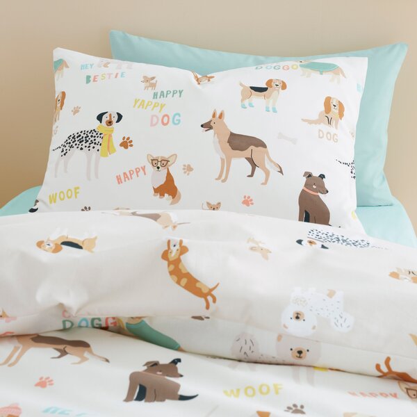 Dogs Duvet Cover & Pillowcase Set