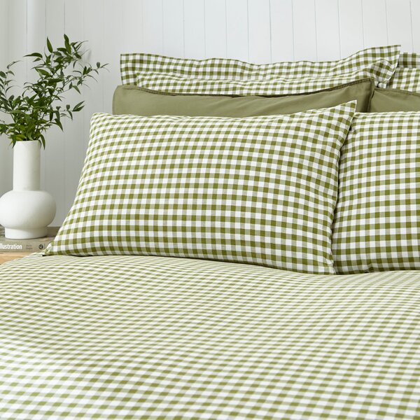 Portloe Woven Gingham Duvet Cover & Pillowcase Set