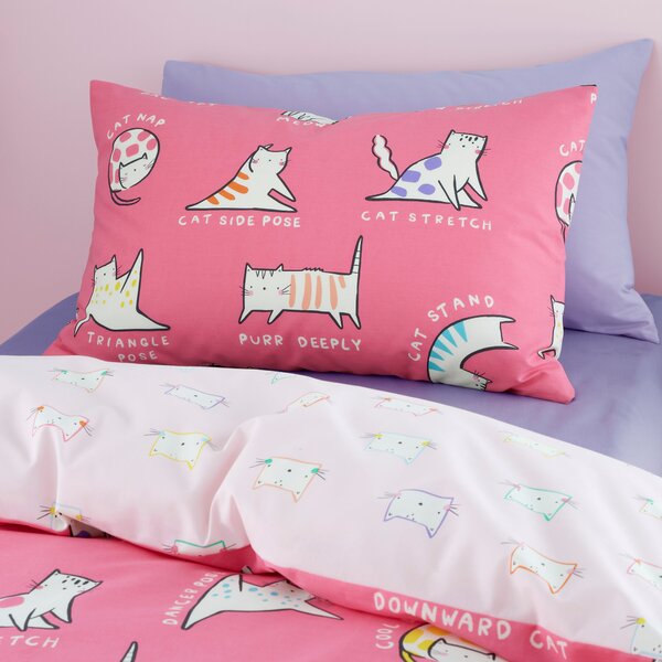 Yoga Cats Duvet Cover & Pillowcase Set