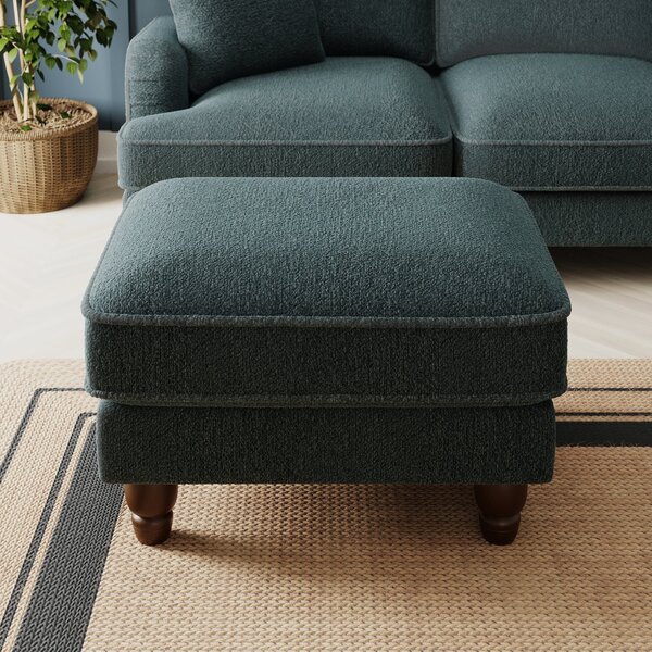 Beatrice Chunky Soft Chenille Footstool